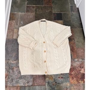Jenni kayne Cable Cocoon cardigan. Size XXL